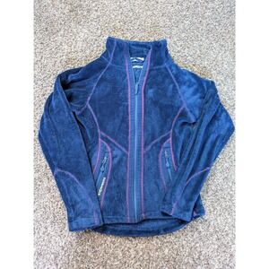 Stormberg Fleece Zip Up Jacket Purple Blue Winter Women's Small Nordvik Nordic